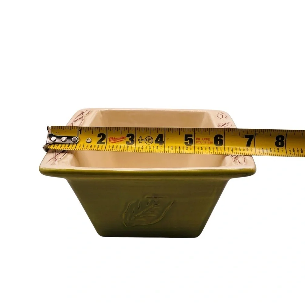 Tastefully Simple Olive Green Host Collection Bread Loaf Pan 11